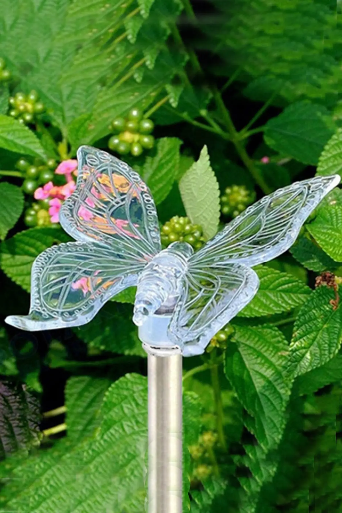 

Садовая лампа RGB на солнечной батарее в форме бабочки, 2 комплекта