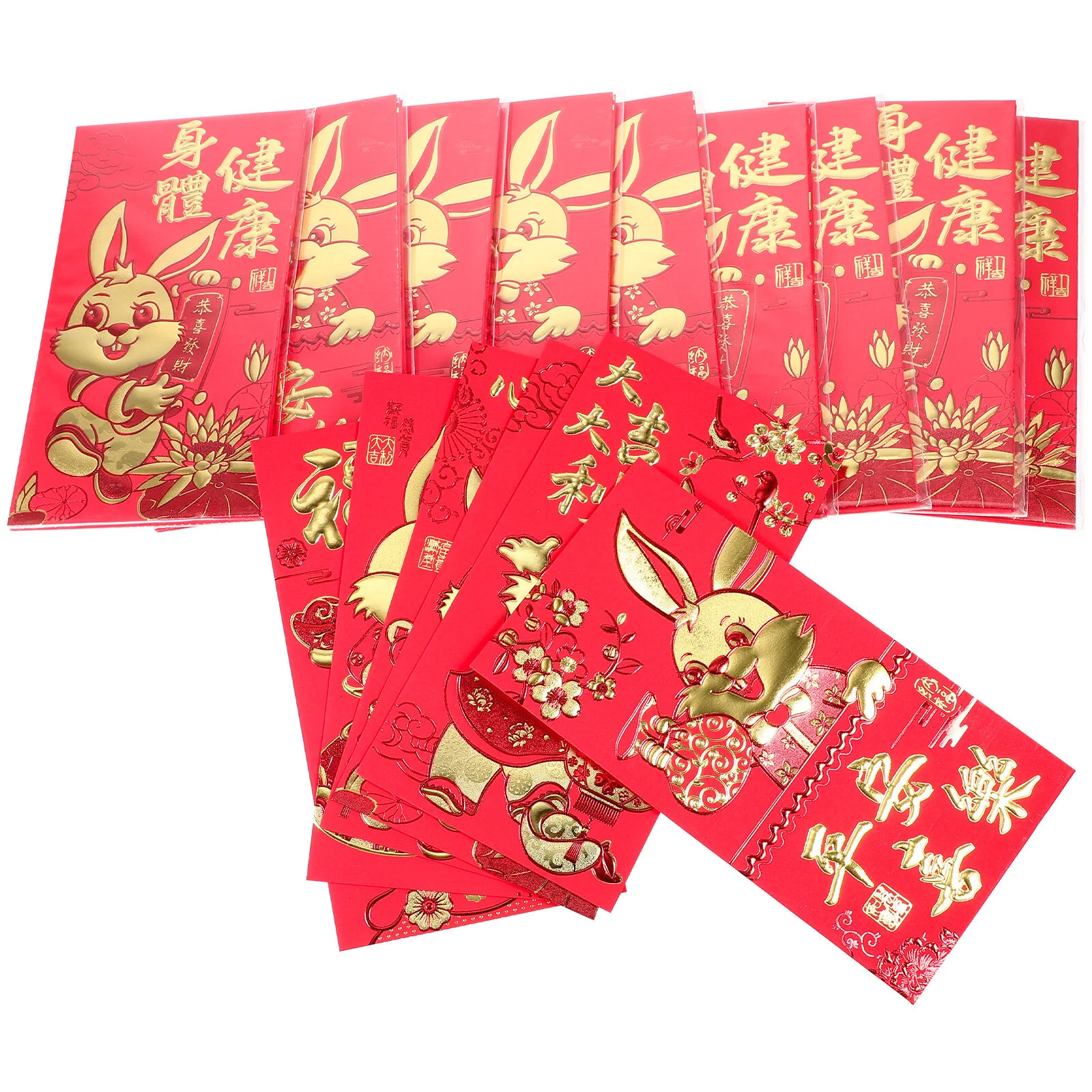 

60 шт., бумажные конверты с рисунком кролика