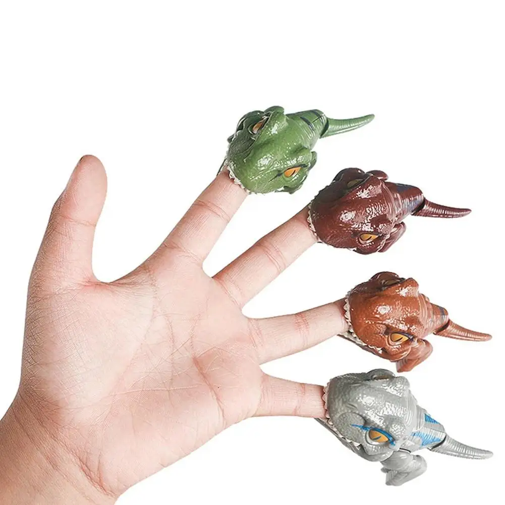 

Tricky Finger-biting Dinosaur Toy Lifelike Joint Movable Simulation Tyrannosaurus Rex Model Action Figure Gift For Children