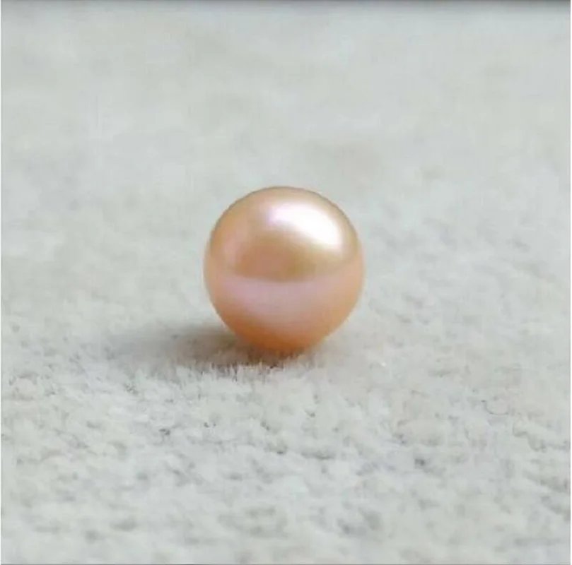 

Grading AAAA 9-10mm South Sea Round Gold Pink Loose Pearl Half Drilled