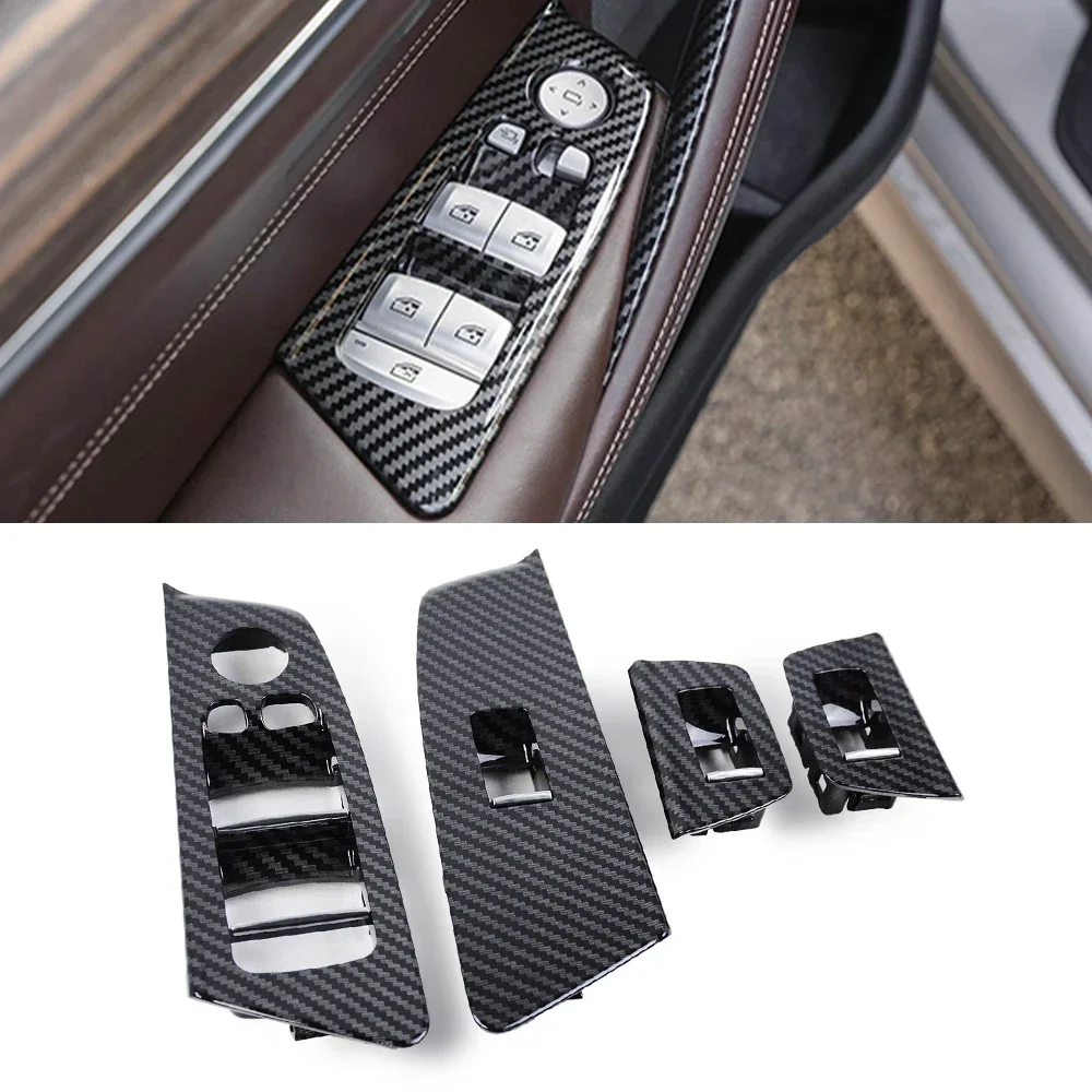 Крышка панели переключателя подъема окна двери автомобиля для BMW G30 G31 F90 525i 530i 540i 5