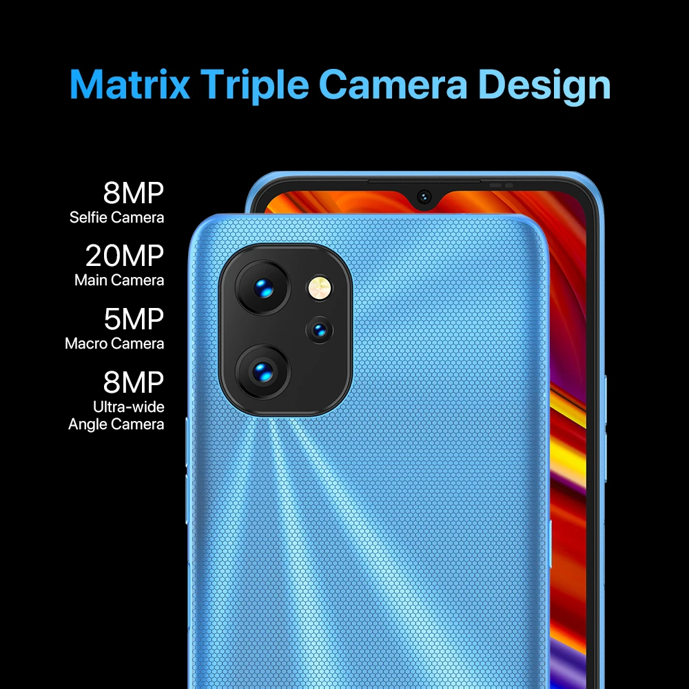 UMIDIGI Power 7 Android Smartphones Unisoc T610 4GB RAM 128GB ROM 6.7