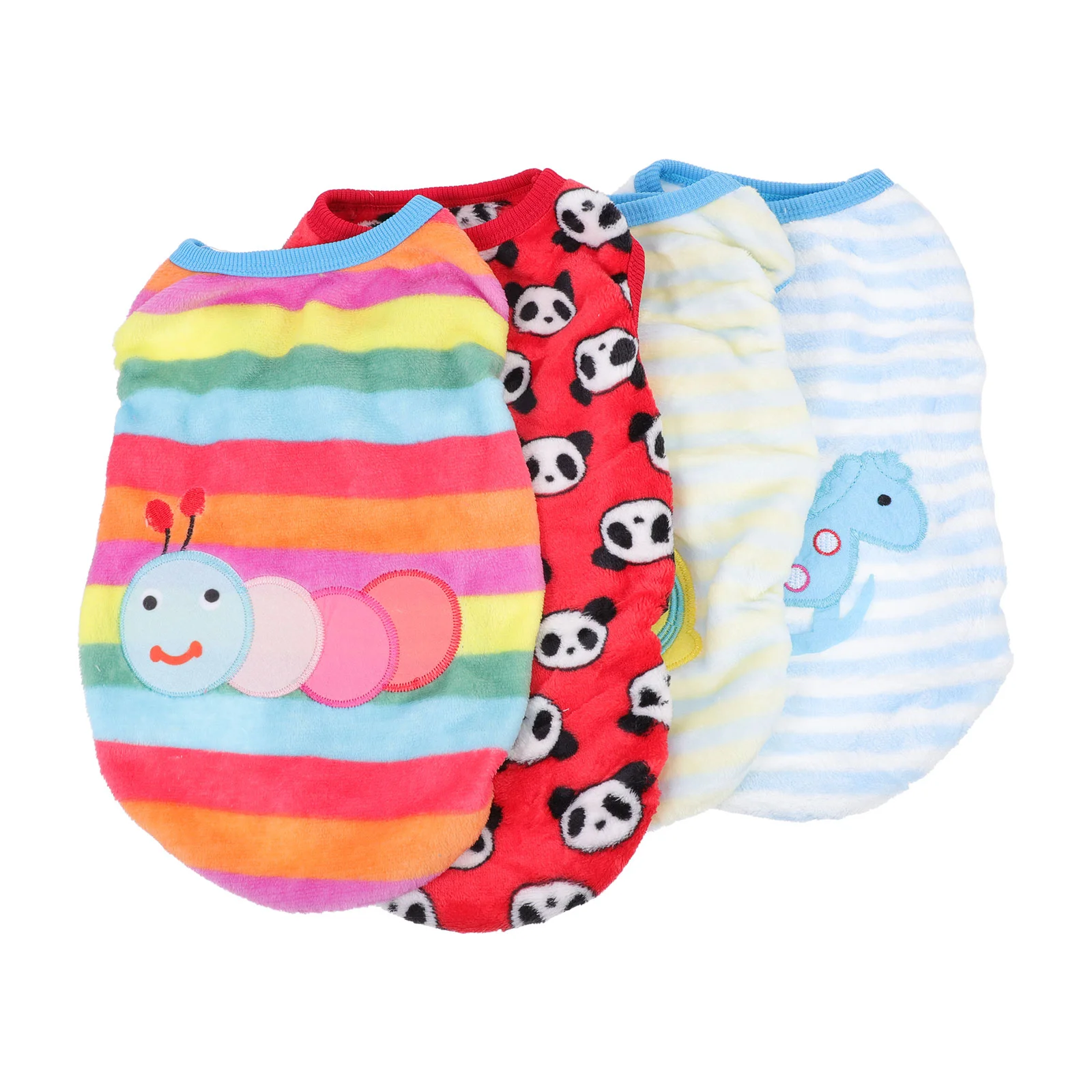 

4 Pcs Warm Coat Winter Warm Puppy Clothes Small Dog Hoodie Cat Princess Costume Christmas Puppy Vest Dogs Cozy Sweatshirt