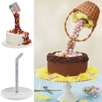 creative cake stand anti gravity detachable plastic cake frame wedding birthday party cake decoration tools baking accessories
