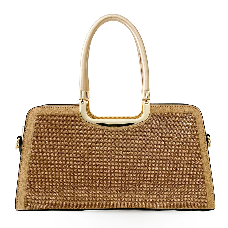 

Fashion Rhinestones Evening Bag Shiny Diamonds Women's Handbag Wedding Bridal Boston Bag High Quality Shoulder Crossbody Bag