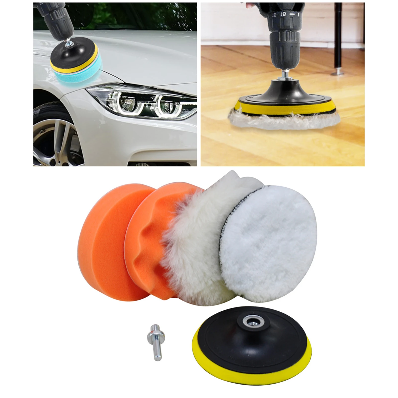 

6 шт., набор полировальных насадок из Микрофибры Для Полировки Автомобиля