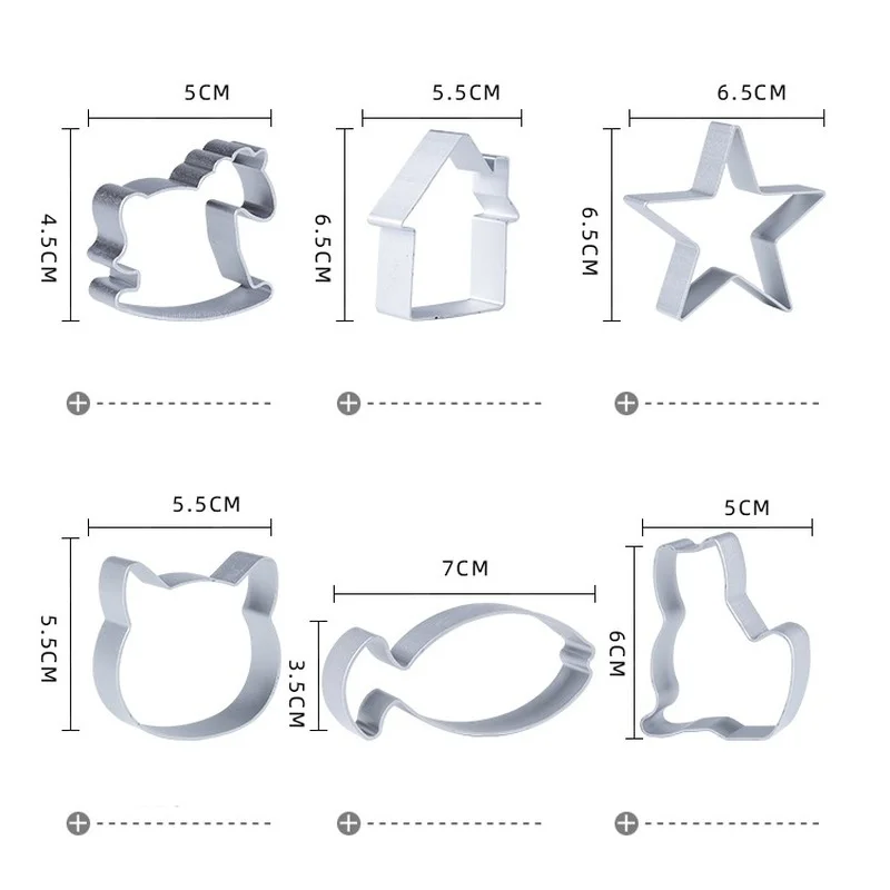 Мультяшные аксессуары для Гончарной Глины форма печати высечка алюминиевая
