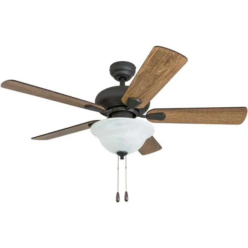 

50656-35 Hawks Bluff Traditional 42-Inch Aged Bronze Indoor Ceiling Fan, LED Bowl Light with Barnwood/Tumbleweed Blades