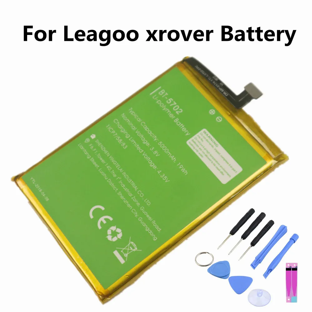 Новая аккумуляторная батарея 3 8 в 5000 мАч для Leagoo xrover Высококачественная