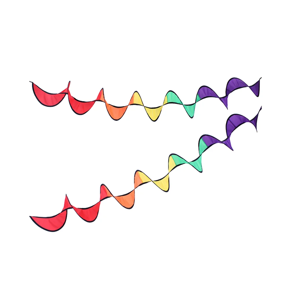 

Outdoor Colorful Tent Wind Strips Camping Rainbow Garden Decoration Strips Portable Rotating Ribbons (Random Pattern)