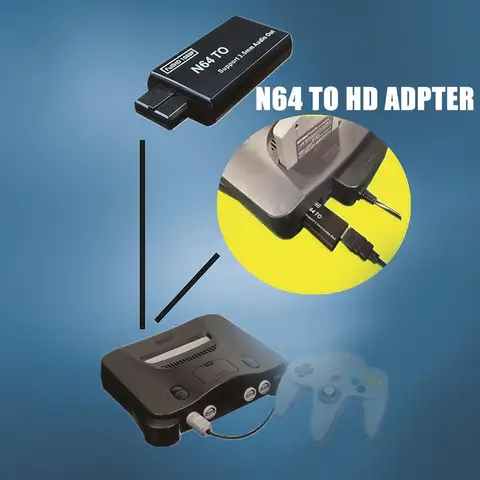 Видеоадаптер для консоли Gamecube N64 в HDMI-совместимый адаптер конвертер кабель для N64/SNES/NGC