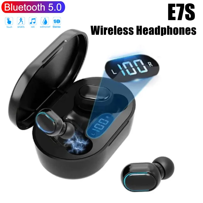 

Беспроводная Bluetooth 5,2 гарнитура E7S, спортивные водонепроницаемые наушники, качество звука без задержек, Hi-Fi вкладыши в уши для наушников