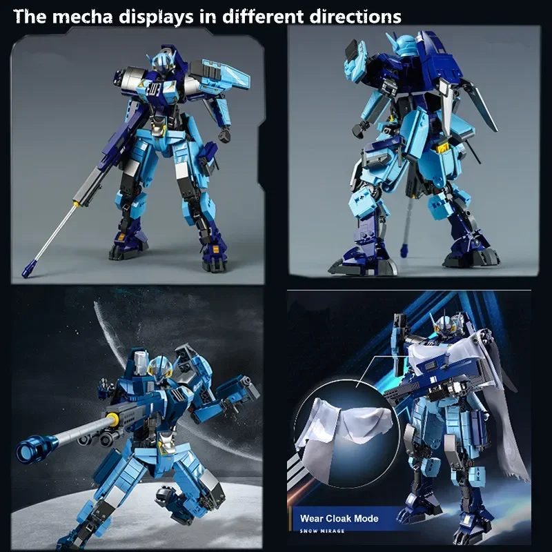 Механический армированный робот-конструктор Sluban MOC Snow Phantom строительные блоки Alpha