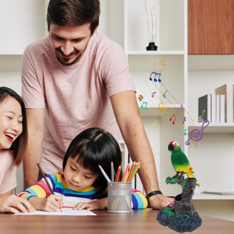 Говорящий попугай повторяет что вы говорите реалистичные милые домашние