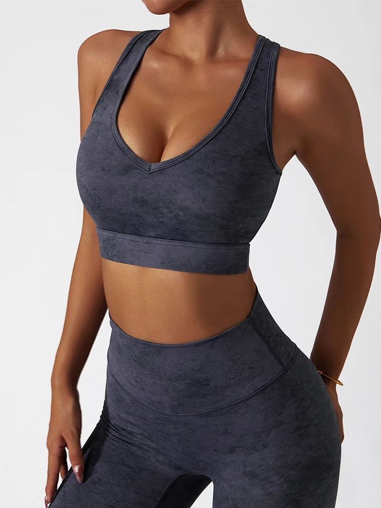 

Sexy Women Sports Bra Seamless Bralette Sports Vest Yoga top Women Crop top Patchwork Underwear Push Up Cotton Fitness Top