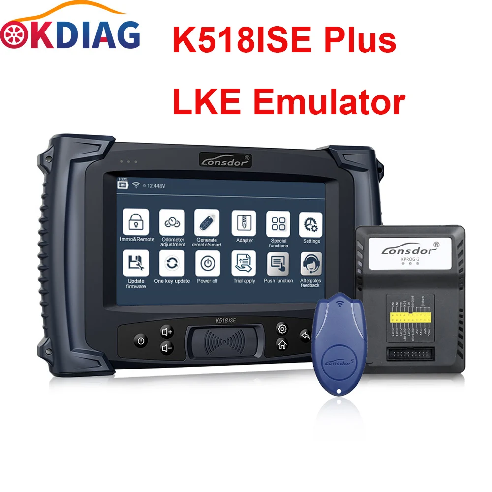 

Программатор автомобильных ключей Lonsdor K518ISE K518 Plus Lonsdor LKE Smart эмулятор ключей 5 в 1 посылка