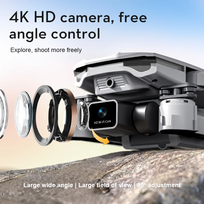 Квадрокоптер XT1 RC 4K с профессиональной камерой FPV и Wi-Fi |