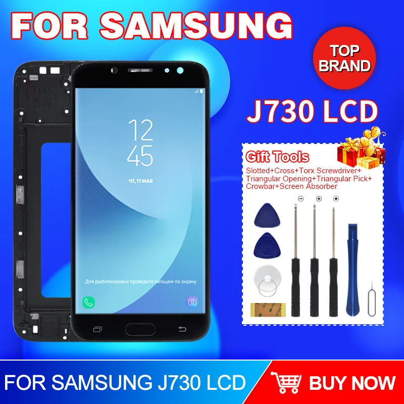 Горячая Распродажа 5 дюймовый J7 2017 дисплей для Samsung Galaxy J730 LCD Pro Сенсорный экран