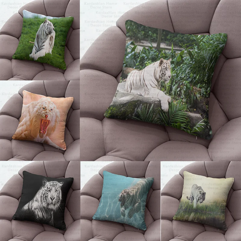

Чехол для подушки в стиле аниме тигр, удобные наволочки для подушек с пятью звездами, украшение для дома, гостиной, спальни, подушка 2023