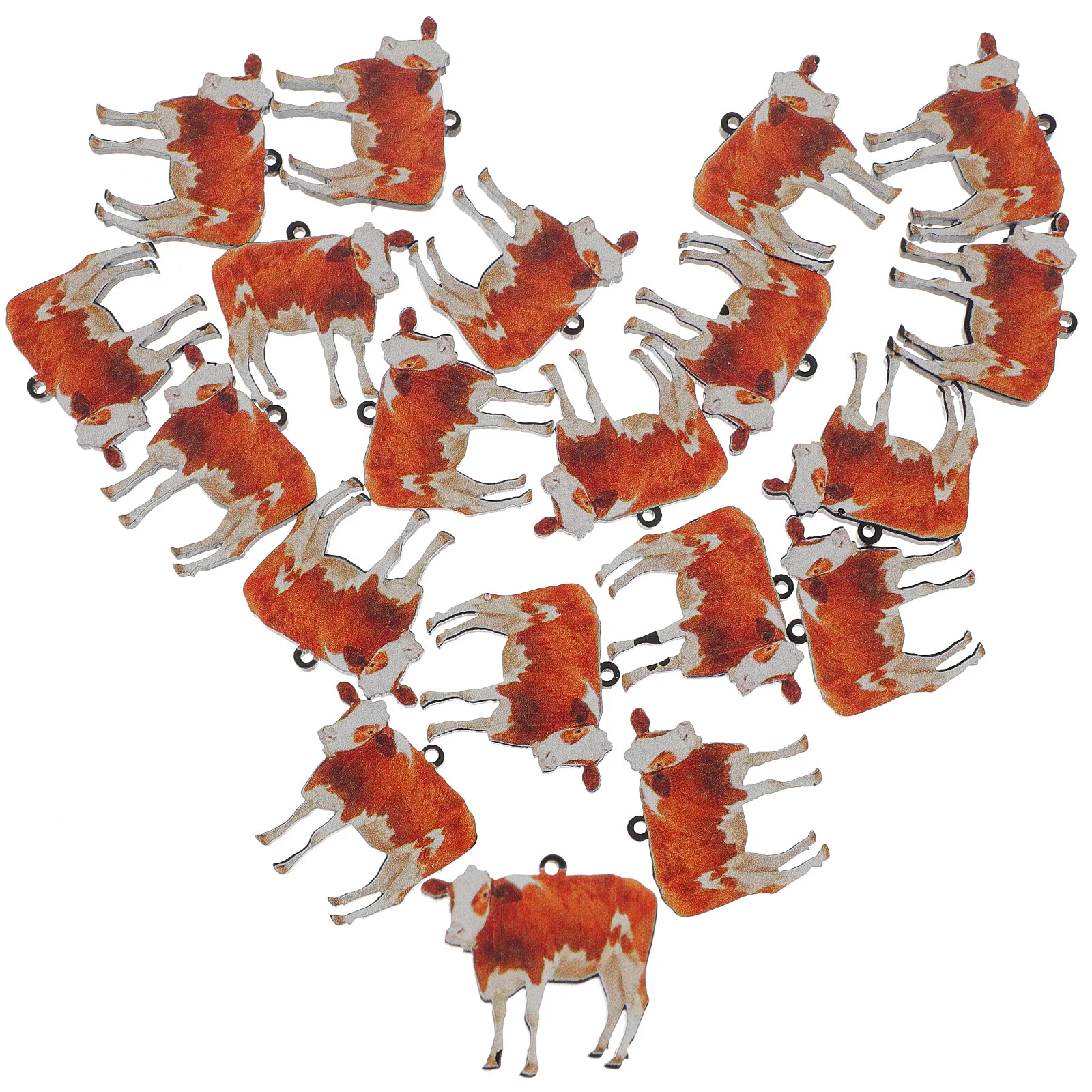 20 Pcs Trendy Necklaces Animal Beads Jewelry Making Pendants Charms Key Chain 3.8X2cm DIY Acrylic Earring