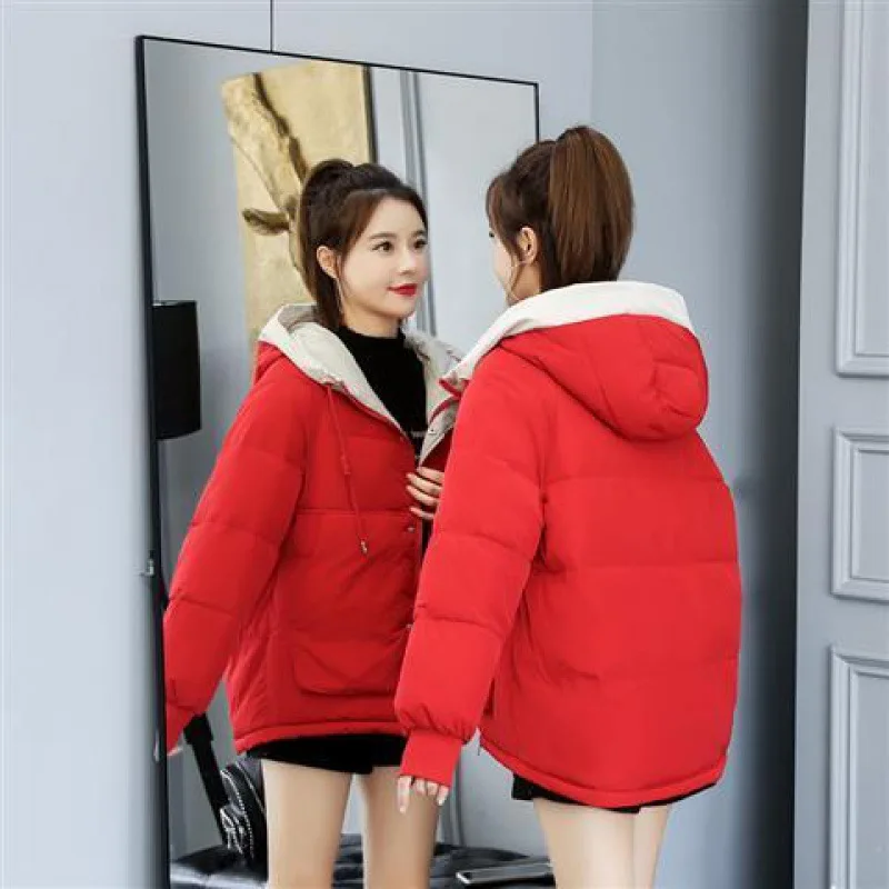 Winter Jacket New Parkas Women Jacket Coat Long Sleeve Hooded Jackets Female Slim Thick Warm Cotton Padded Parka Female Outwear