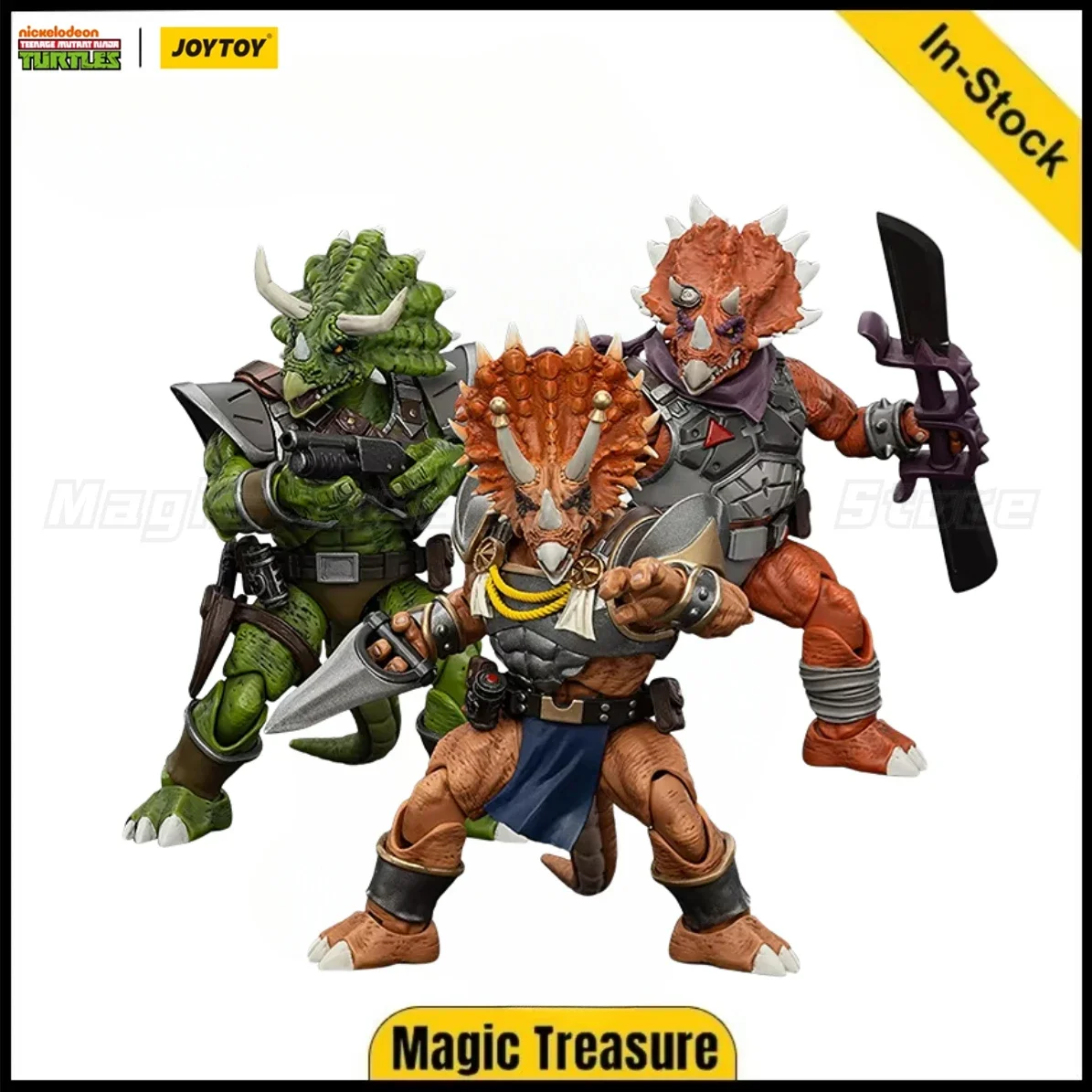 Фото В наличии: Фигурка JOYTOY 1/18 TMNT-Captain Zorax Adjutant Zork Triceraton Infantryman, модель персонажа аниме. №2