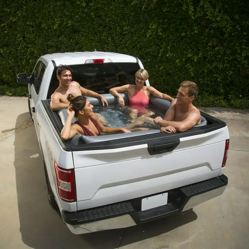 

Summer Waves Rectangular Inflatable Truck Bed Pool, Gray, Adults, Unisex