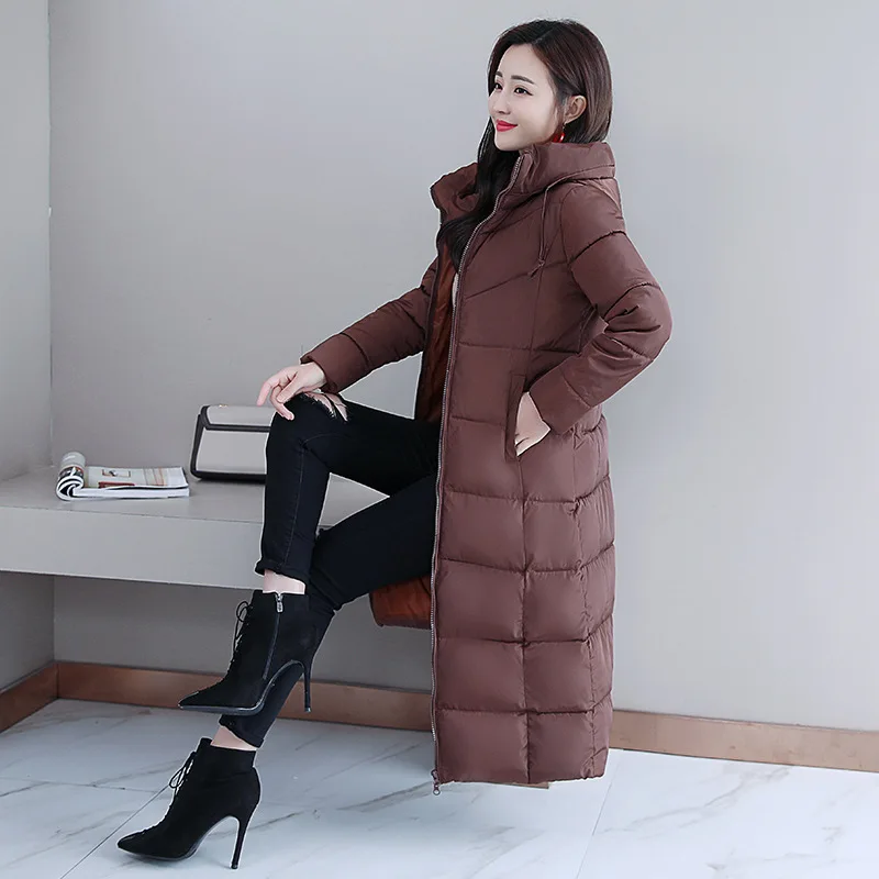 Winter Women's Cold Coat Parkas Super Hot Coats Hooded Down Cotton Padded Jacket Jackets Plus Size Fashion Loose New