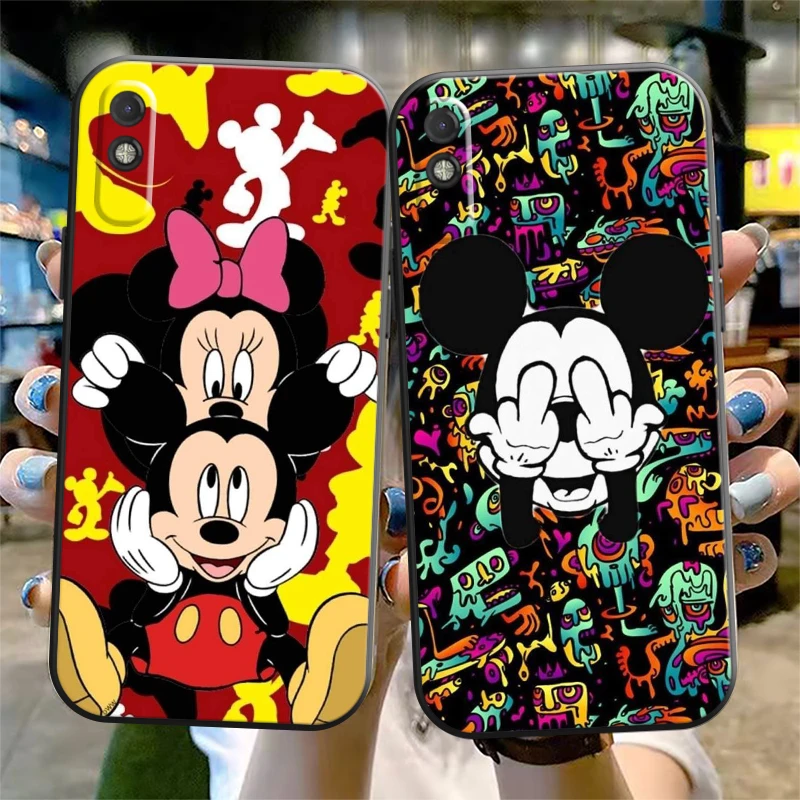 

Disney Mickey Mouse Phone Case For Xiaomi Redmi 9 9i 9AT 9T 9A 9C 10 Note 9 9T 9S 10 10 Pro 10S 10 5G Silicone Cover Back Soft