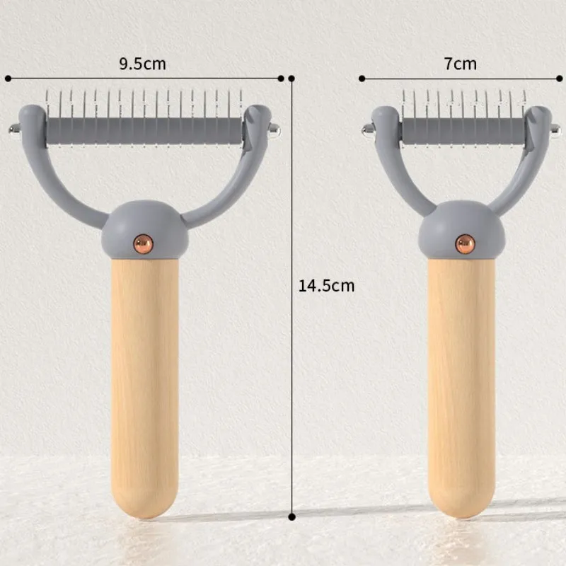Щетка для удаления шерсти домашних животных расческа из нержавеющей стали с