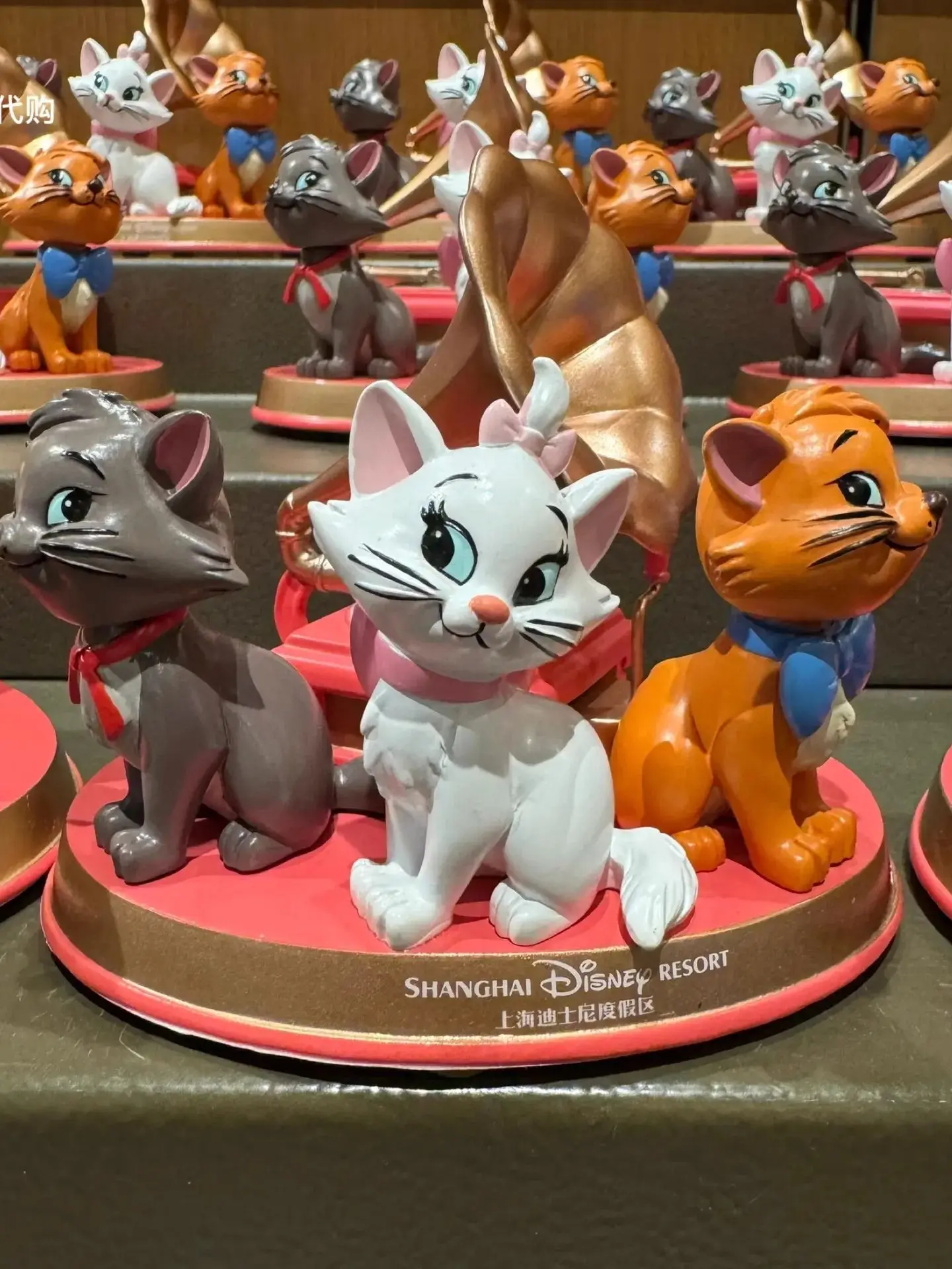 

Новый оригинальный Шанхай Дисней Мари кот фонограф в форме мультфильма милый автомобиль нравственный орнамент украшение