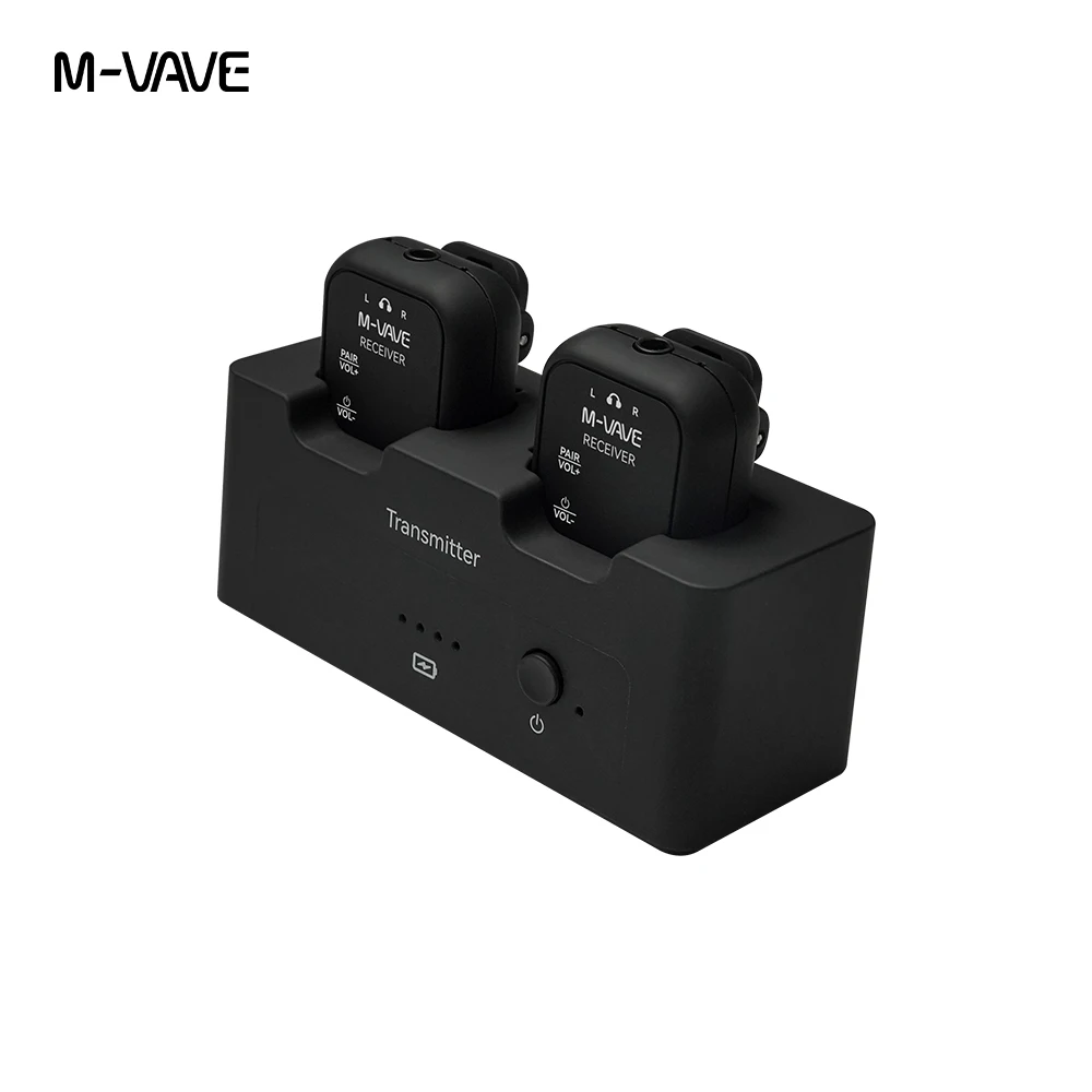 Фото M VAVE WP 12 2,4G беспроводные наушники, монитор, передача, стерео моно-рекордер, перезаряжаемый передатчик, приемник, набор аксессуаров №3