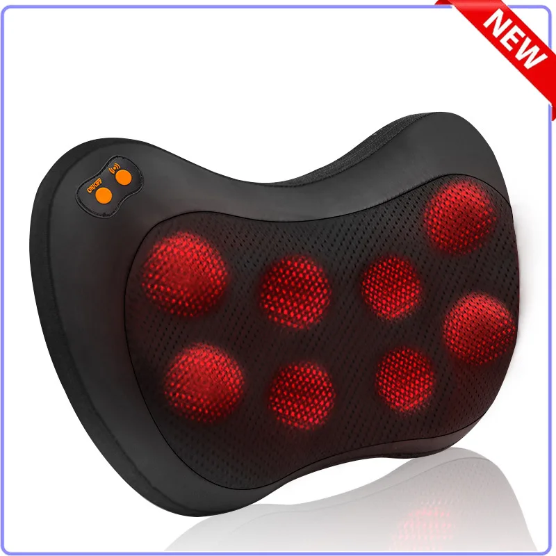 

Массажная подушка, электрическое устройство для обогрева плеч, спины, разминания, инфракрасное устройство, шиацу, массажер для шеи, Вибрато...