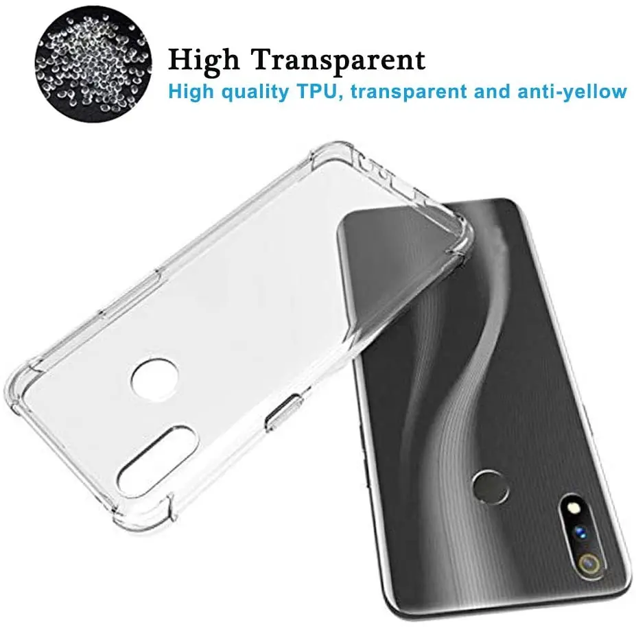 luxury silicone clear shockproof phone case for oppo realme xt x2 q c3 5i 5s 5 7i 5 3 x50 6 pro back cover soft tpu free global shipping