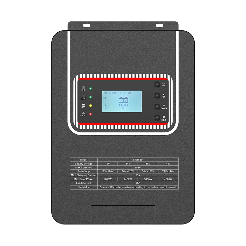 

80A 100A 12V/24V/48V auto 36V set Solar Charge Controller / Regulator