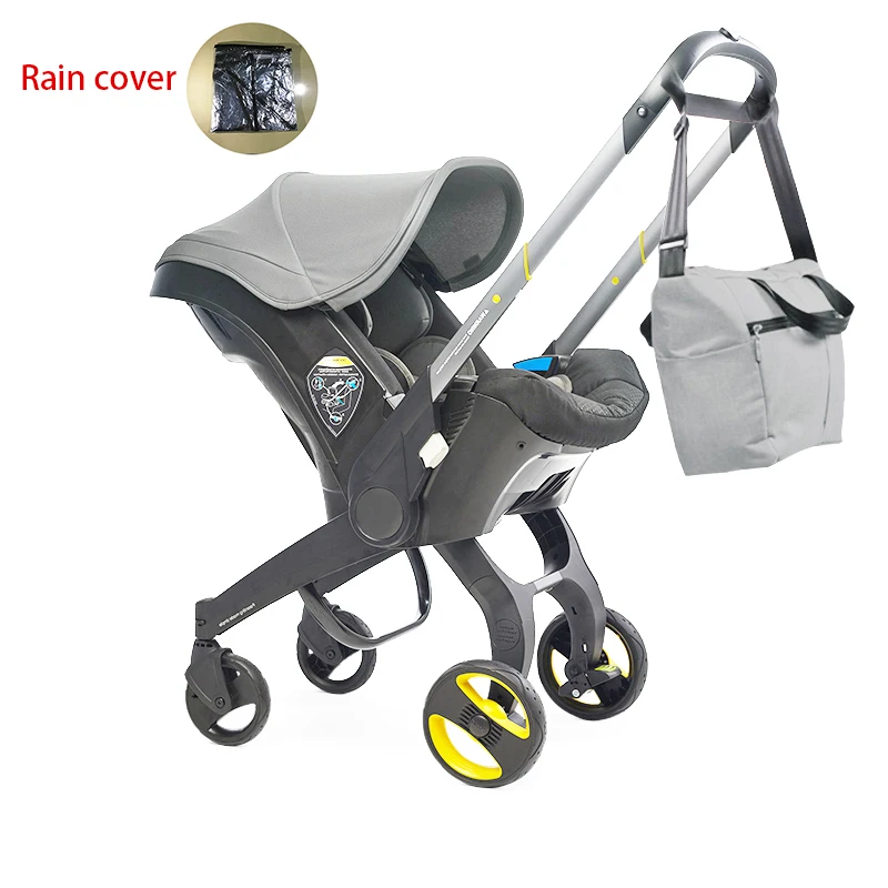 

4 In1 Multifunctional Car Seat Stroller Baby Carriage Basket Portable Travel System Stroller Safety Seat for 0-3 Years