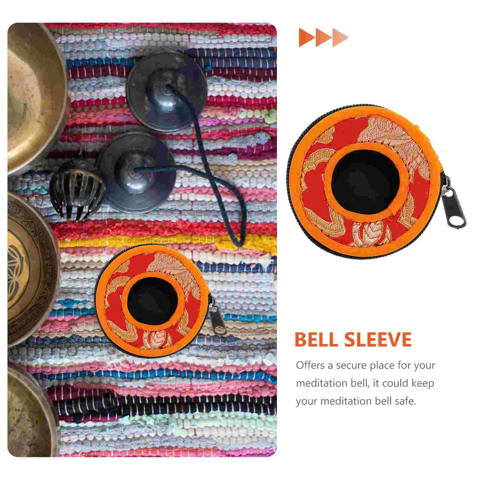 Пакеты тарелок для пальцев Tingsha Chimes сумка хранения из хлопчатобумажной ткани