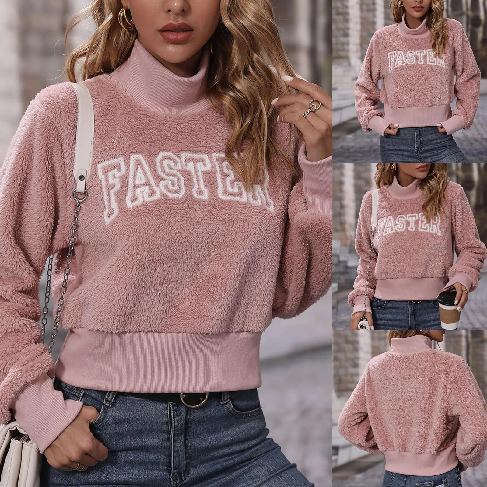 

Длинные свитшоты 2022, Женская флисовая куртка, пушистые повседневные пальто с капюшоном, кардиган, свитеры с укороченными рукавами, осень