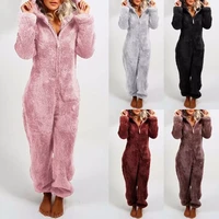 hot sale nightgown women kid winter sleepwear long sleeves plus plush thick plush jumpsuit hooded homewear pajamas robes