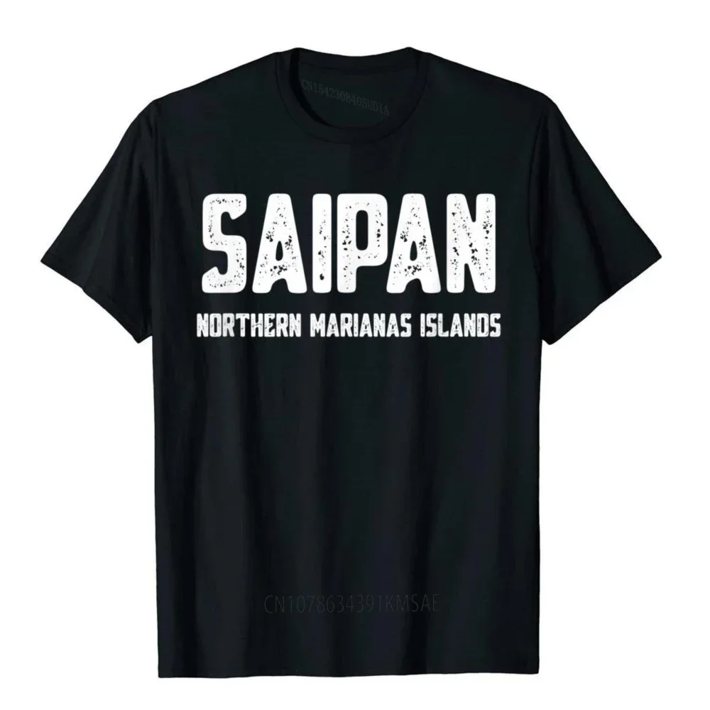 Футболка Saipan CNMI мужская хлопковая приталенная рубашка повседневная