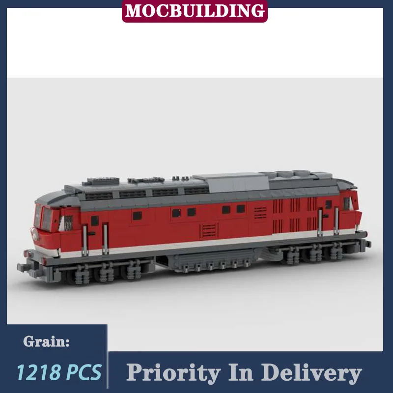 Модель дизельного локомотива BR 232 строительные блоки MOC поезда Пассажирские
