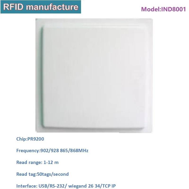 

Contactless Long Distance UHF RFID integrated Reader with USB/TCP IP interface for vehicle/personal access control management