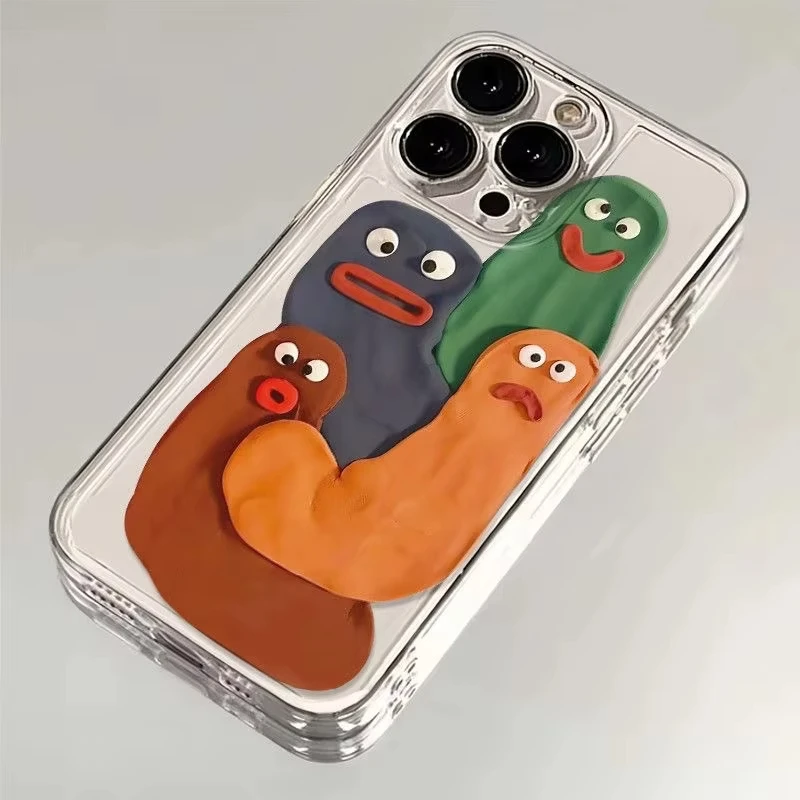 Прозрачный чехол для iPhone 16 15 14 13 12 11 Pro Max XS X XR 7 8 SE