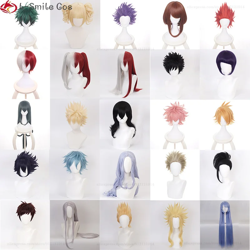 Парик для косплея из аниме Моя геройская Академия мидория изуку урарака охако