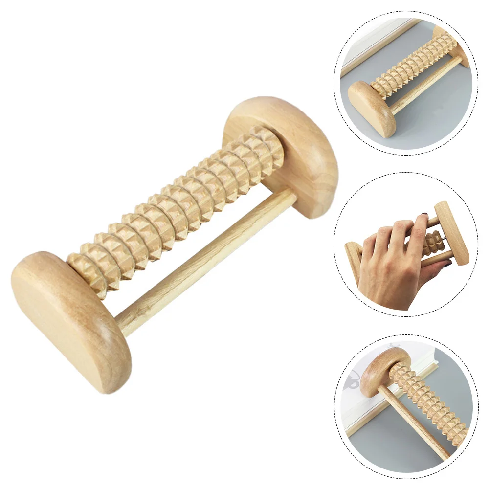 

Food Acupressure Roller Wood Massager Relaxation Pedicure Tool