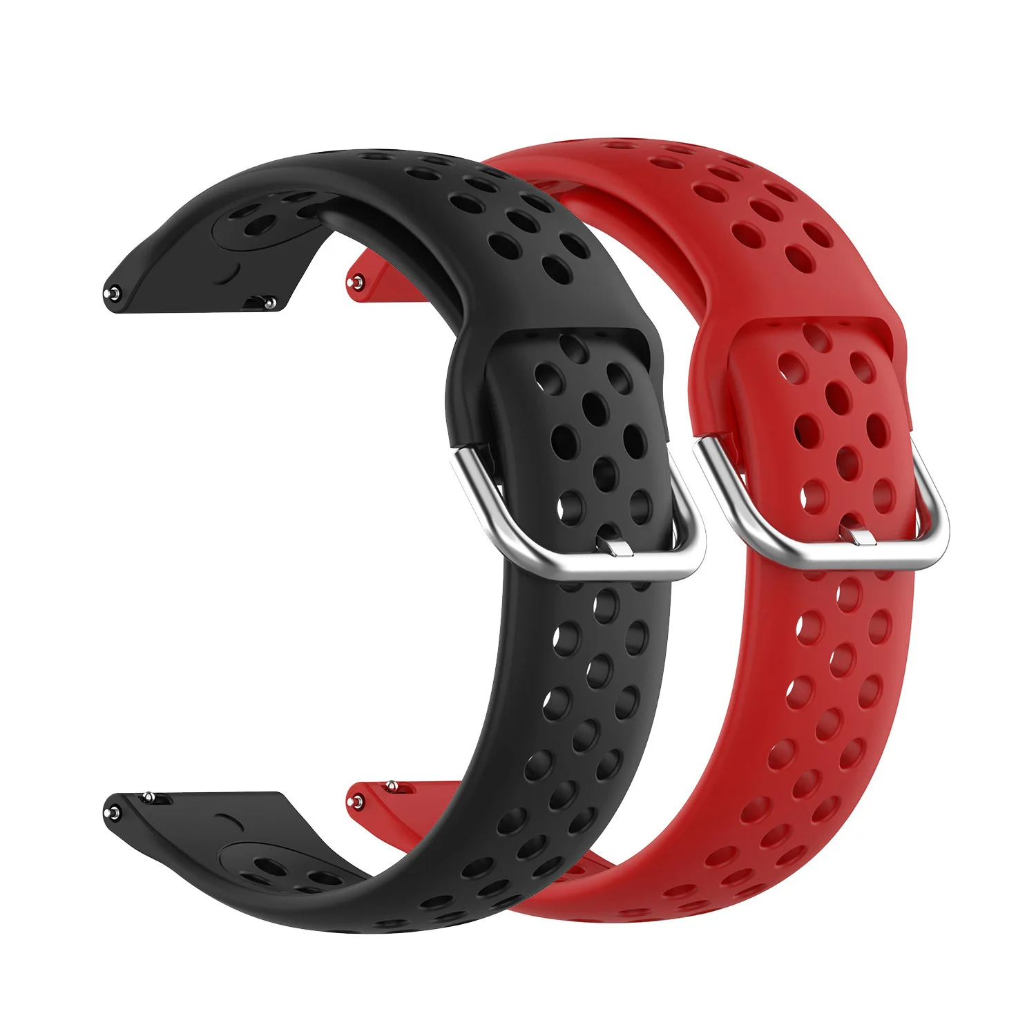 

22mm Silicone Watchband for Samsung Galaxy Watch3 45mm 46mm Gear S3 Bracelet Watch3 41 45mm Band For Huawei Watch GT 2E Strap
