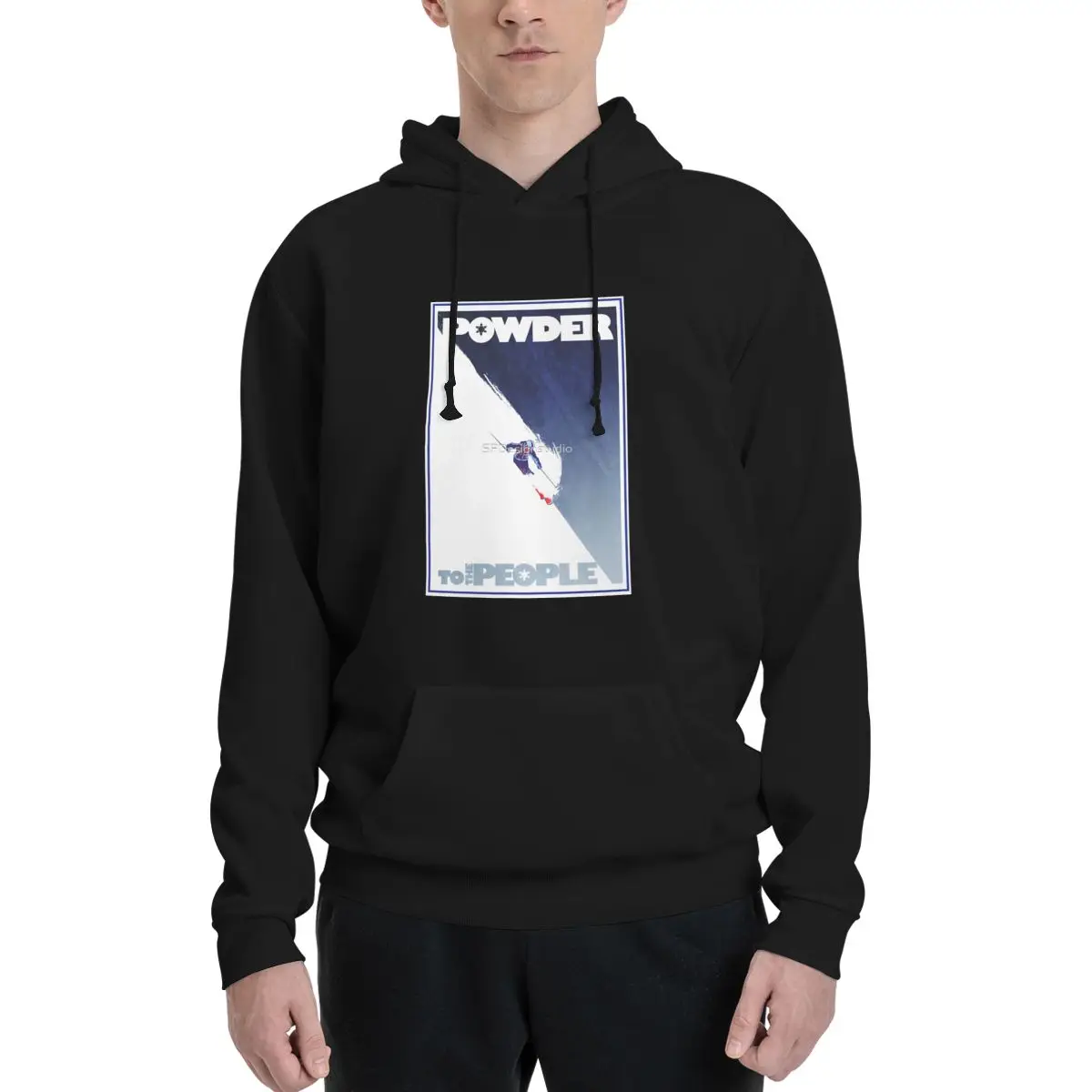 

Powder To The People Polyester Hoodie Men's Women's Sweater Size XXS-3XL