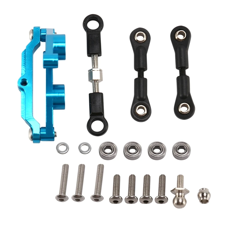 

Aluminum Alloy Ball Bearing Crank Steering Set for Tamiya TT02 TT-02 TT02D TT-02D 1/10 RC Car Upgrade Parts Accessories