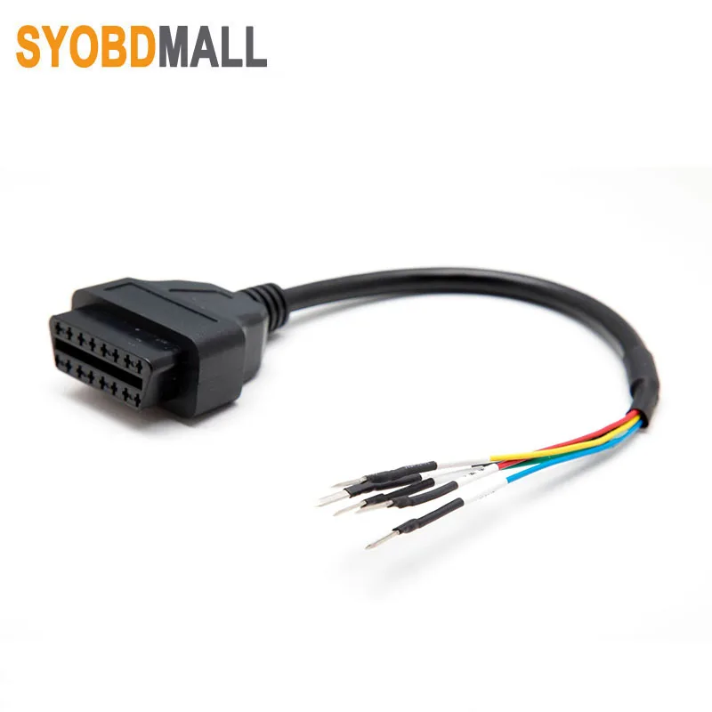 Универсальный 16-контактный разъем OBD2 для мотоцикла K + CAN кабель подходит