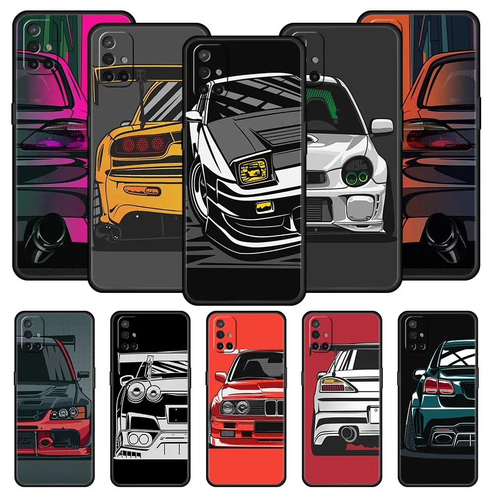 Japan JDM Sports Car For OnePlus 10 Pro 9 8T 8 Nord N10 7 7T 9R Phone Case For 1+ Nord 2T CE 2 N100 N200 Z 5G Soft Silicon Cover